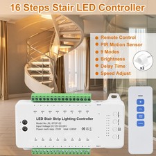 Moving Effect Stair COB LED Strip Motion Sensor Stair Controller Steps LIGHT