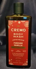 Cremo Holiday Men's Body Wash, Fireside Vanilla LIMITED RELEASE, 16 fl oz 