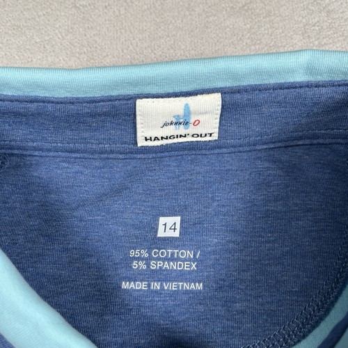 JOHNNIE-O Hangin' Out Parker Jr Original Polo S/S Shirt Youth 14 Oceanside NWT - Picture 4 of 9