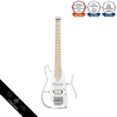 Donner HUSH-X kopflose E-Gitarre Reise kompakt leicht weiß Japan