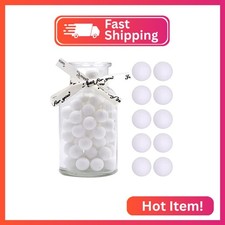 100pcs Silicone Beads - 15mm Round White Silicone Beads for Keychain, Necklace,