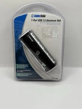 New Sealed Cables to Go USB 2.0 Hi-Speed Aluminum Hub 7-Port #29563 Slim Design