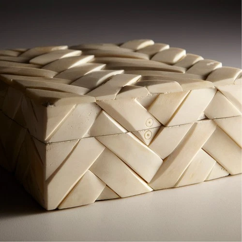 Cyan Design 10234 Cumberland White Container, Small - Picture 2 of 10