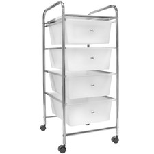 4 Drawer Rolling Storage Bin Cart