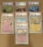 7x 2025 Pokemon Prismatic Evolutions Costco Mini Tin Promo Cards PSA 9