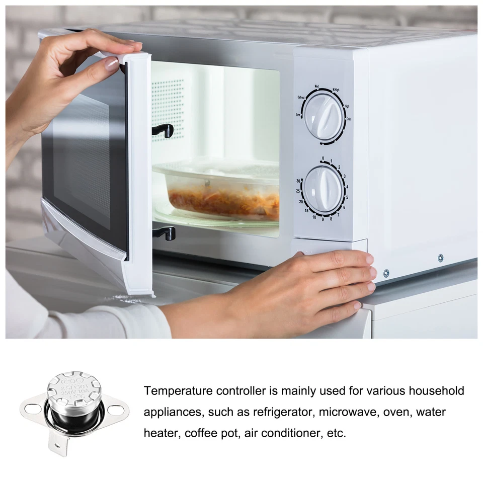 KSD301 Thermostat 65C NC Temperature Thermal Control Switch 90C Angle/2 Pcs - image 3 of 4