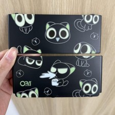 Luoxiaohei Nintendo New 3DS Cover -Cute Black Cat Anime Design Replacement Shell