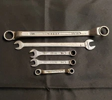 Sears Craftsman USA Double Box End Offset Wrenches SAE Metric Japan