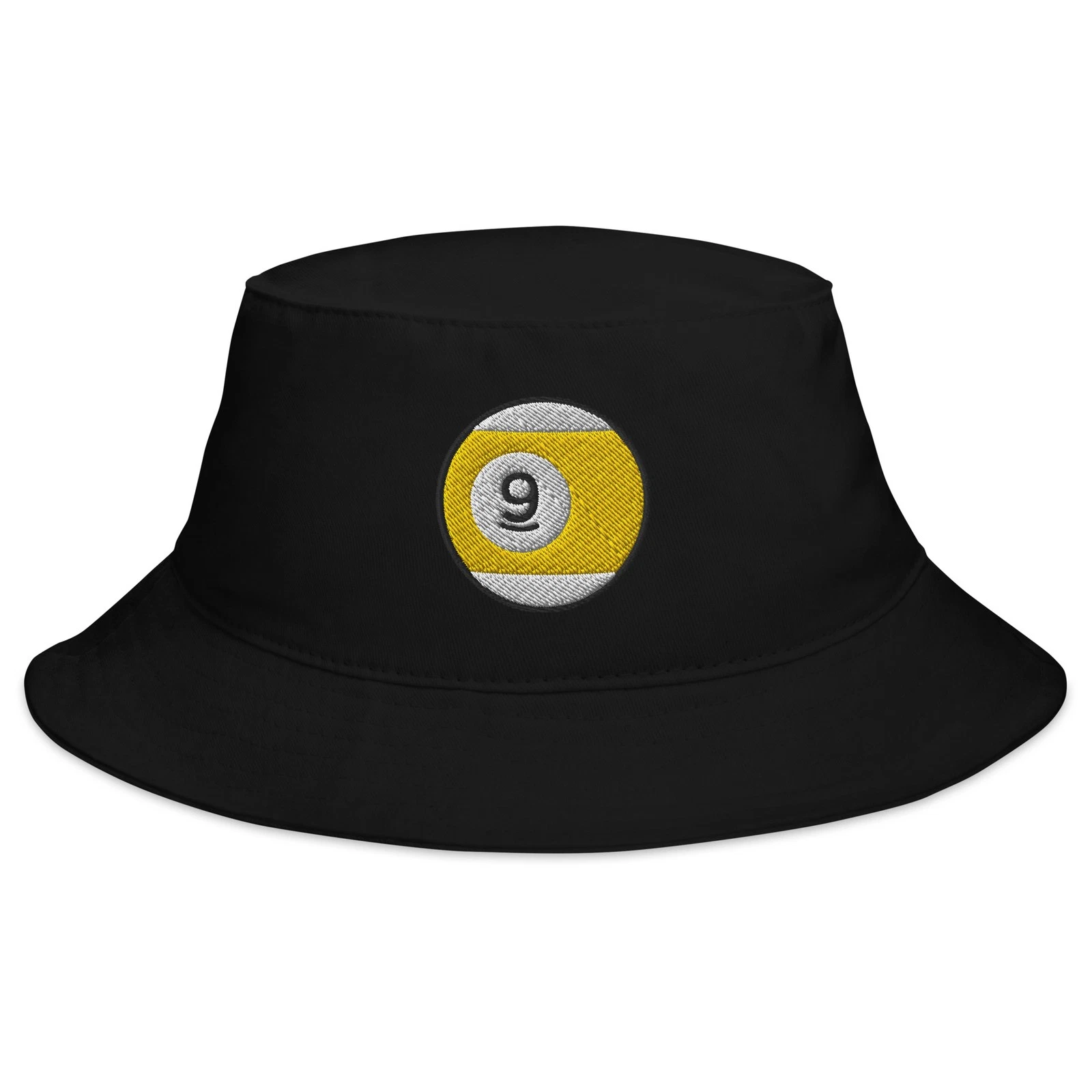 Nine Ball Line Billiards Bucket Hat Cotton Twill Cap for Pool Players