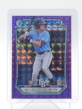 DANIEL PIERCE 2026 BOWMAN CHROME PURPLE GEOMETRIC 1ST ROOKIE /250 Q5498