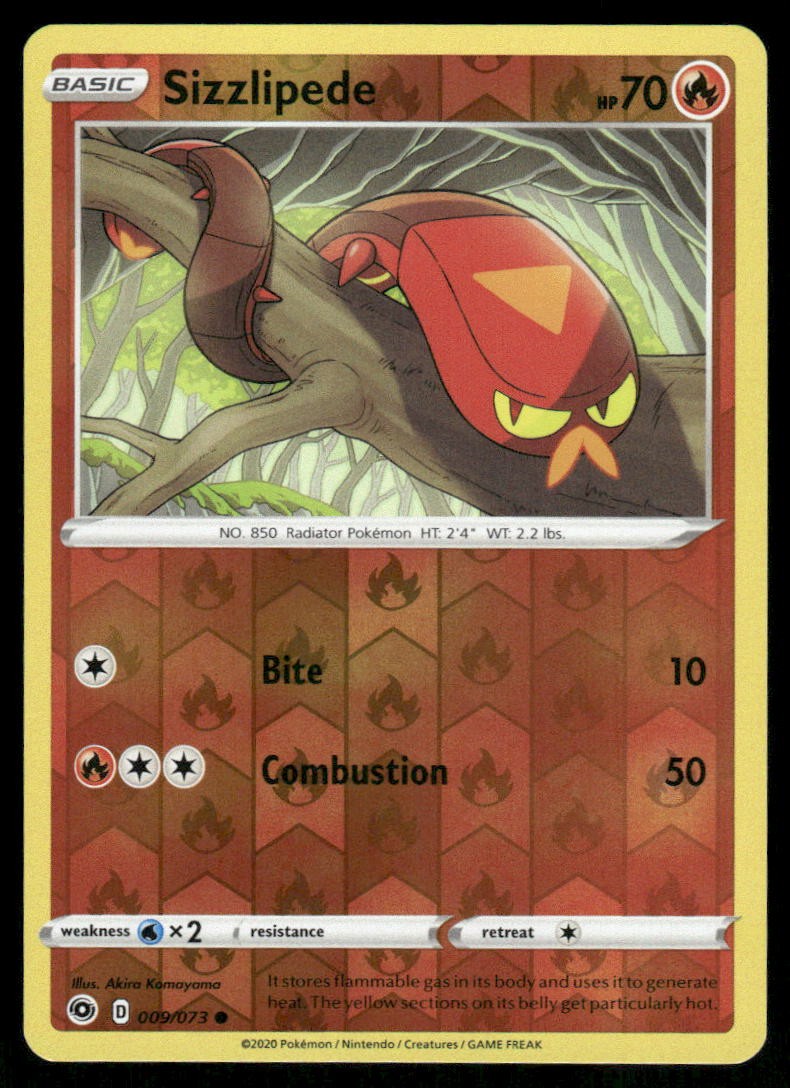Sizzlipede Champion's Path [09/73] Common Reverse Holofoil NM Pokemon