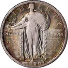 1920 25c Standing Liberty Quarter  ~ Fine Details