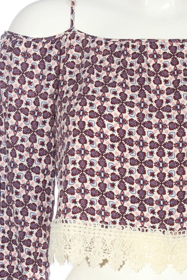 H&M DIVIDED Blouse à manches longues Dames Blouse T EU 32 rose-rouge-blanc cassé - Photo 3/4