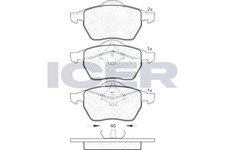 Bremsbeläge für Audi A4 B5 8D2 Avant 8D5 VW Passat B3/B4 35I Variant 3A5 94-99