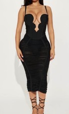 NWT FASHION NOVA Bandage Midi Dress