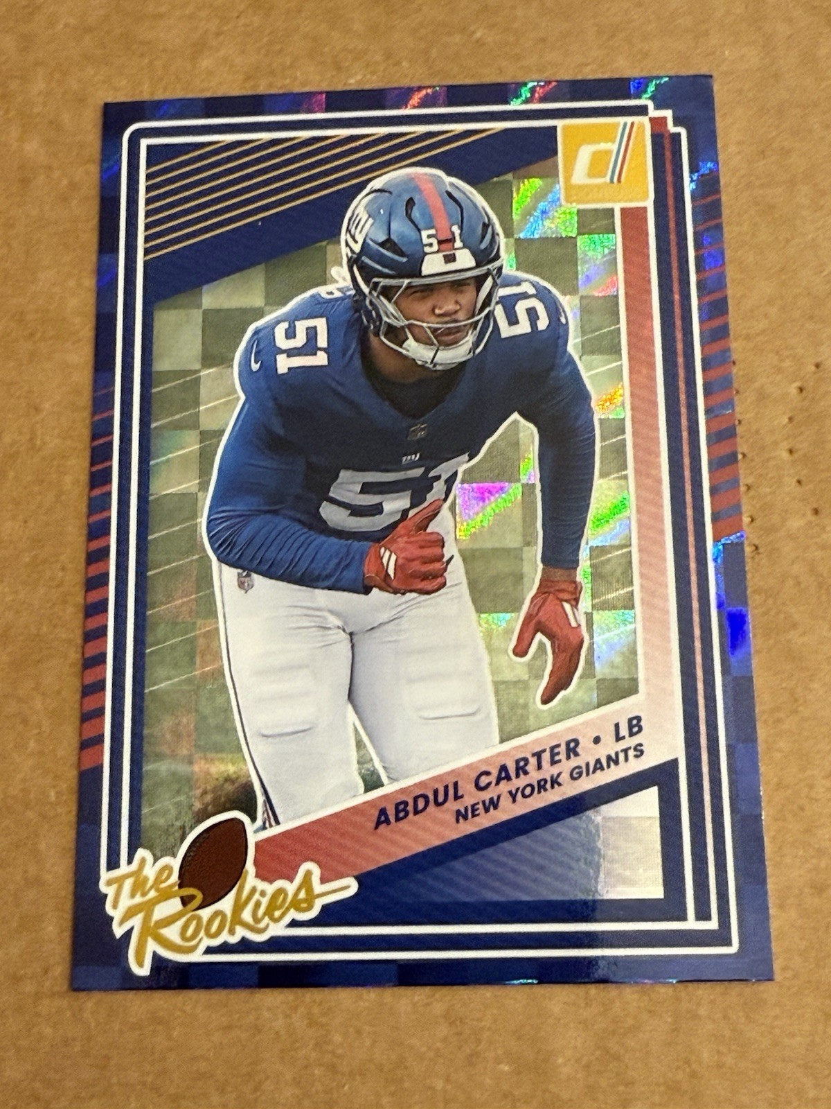 2025 Panini Donruss Abdul Carter The Rookies Insert Rookie Card 4 NYG RC