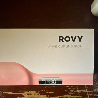 TYMO ROVY Pink Hair Waver 1.25 in Ceramic Plate, Digital Display, 430°F