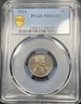 1914 Lincoln Wheat Cent 1c PCGS MS63 BN Better Date Uncirculated Philadelphia Lincoln Wheat
