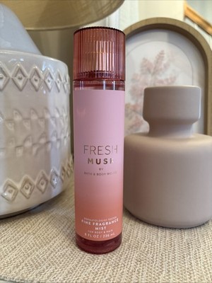 Bath & Body Works Fresh Musk Fine Fragrance Mist Body Spray Full Size Bergamot