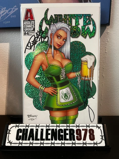 WHITE WIDOW #4 Bill McKay DOUBLE SIGNED Spot Foil w/ COA - Tyndall