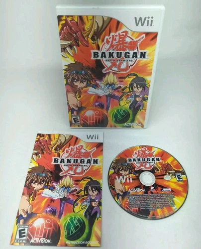 Bakugan Battle Brawlers Nintendo WII 2009 Complete Tested Video Game CIB