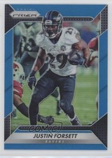 2016 Panini Prizm Light Blue Prizm 147/199 Justin Forsett #18 0l1
