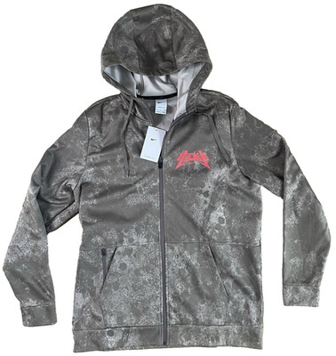 Nike L Large Therma-FIT Story Pack Full-Zip Training Hoodie Acid Wash Print Pink