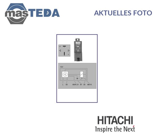 132090 RELÉ INCANDESCENTE HITACHI PARA FORD ESCORT VII, MONDEO I, ESCORT VI, FIESTA
