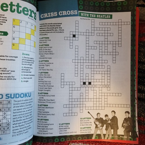 THE BEATLES: TV GUIDE PUZZLER Magazines 2025 ~ BEATLES TRIVIA ~ Puzzles *Seepics - Picture 7 of 8