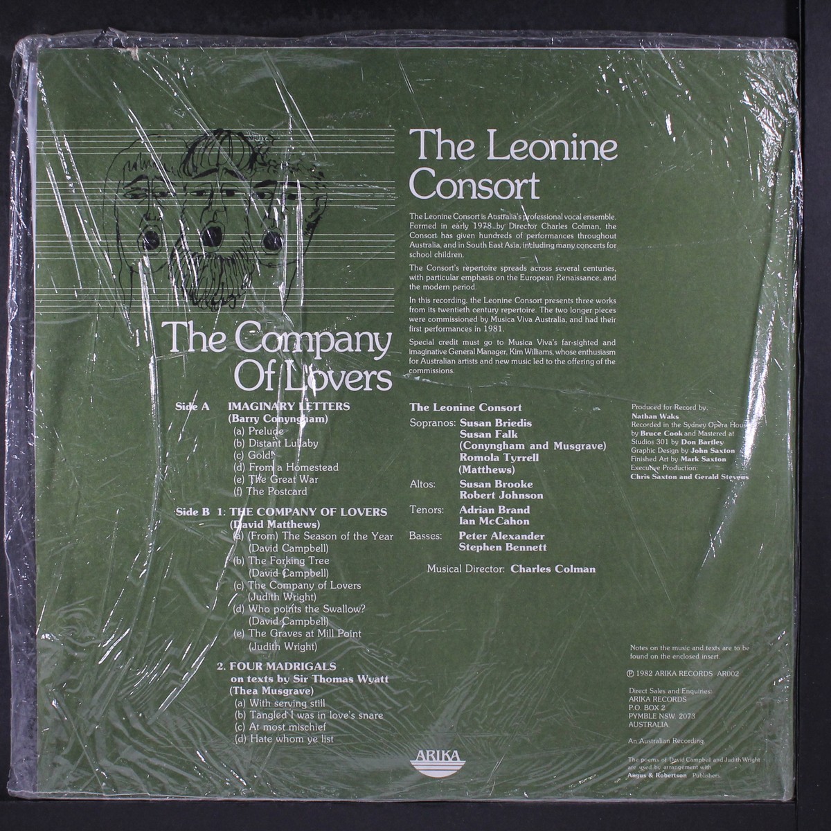 LEONINE CONSORT: the company of lovers ARIKA 12