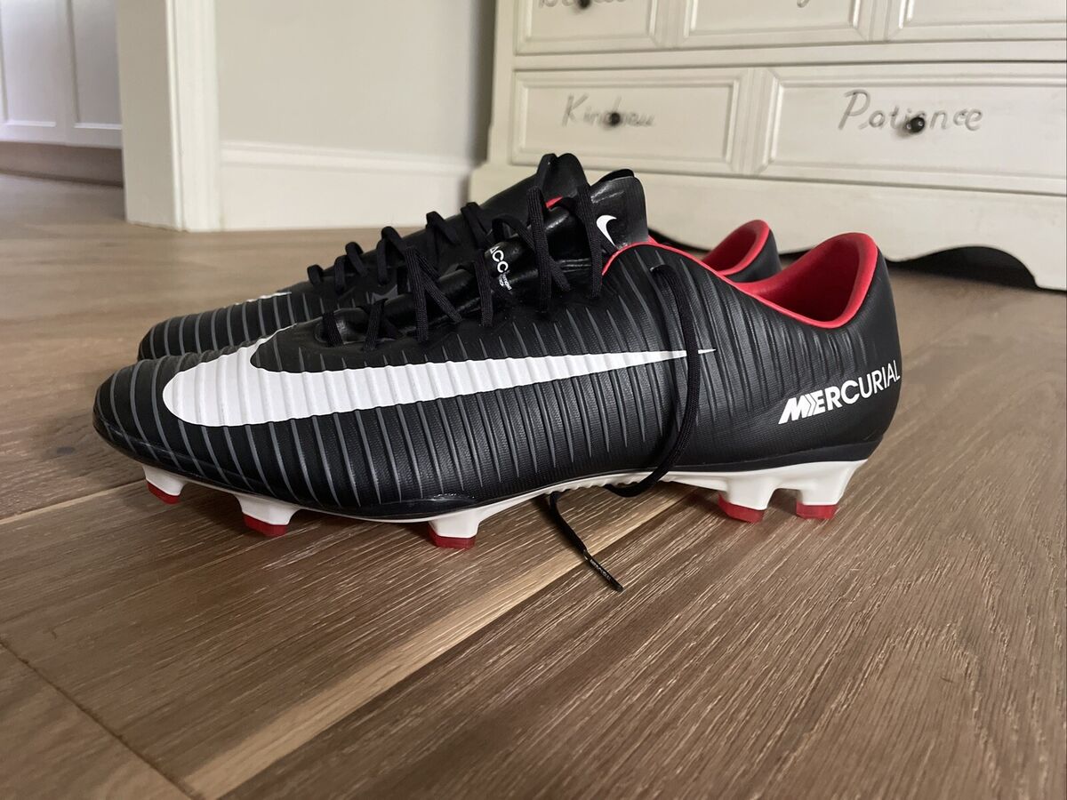 Men's Nike Mercurial Vapor XI ACC FG Soccer Black Red 831958 Men's Nike Mercurial Vapor XI ACC FG Soccer Black Red 831958