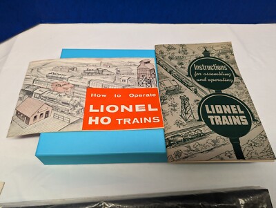  2 Vintage 1960 Lionel How To Operate Lionel Trains, assembly & operation z617
