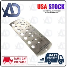 A.D. International Drill Gauge Metric Standard- Range 1/16"- 1/2" by 64ths - USA
