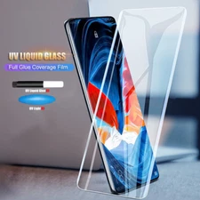 For OnePlus 13 12R 11 10 9 Pro UV Glue 9H Curved Tempered Glass Screen Protector