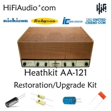 Heathkit aa-121 amp restoration kit upgrade recap filter capacitor fix rebuild