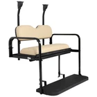 Club Car Precedent Golf Cart Rear Flip Seat Kit 2004-UP Buff Cushions
