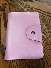 Pink, Manicure Nail Stamping Plate Stencil Organizer Holder Case