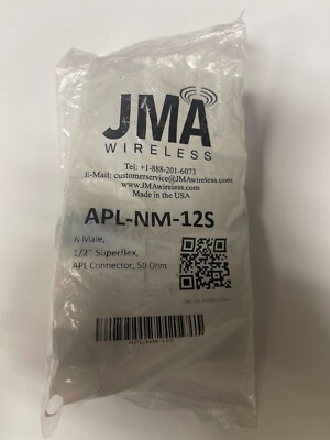 JMA Wireless APL-NM-12S  N Male 1/2'' Superflex, APL Connector, 50 Ohm New