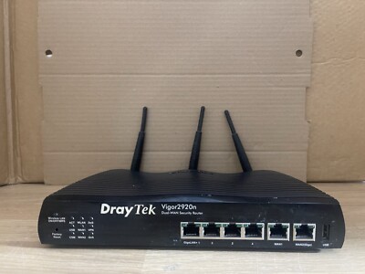 DrayTek Vigor2920n mit UK PSU Dual WAN WLAN Security Router