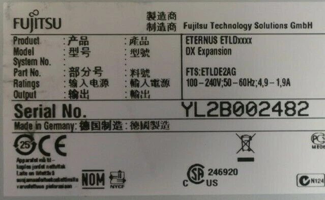 Fujitsu Eternus DX 12-Bay Expansion Unit Array 5.4TB 15K SAS  ETLDE2AG - Image 4 of 4