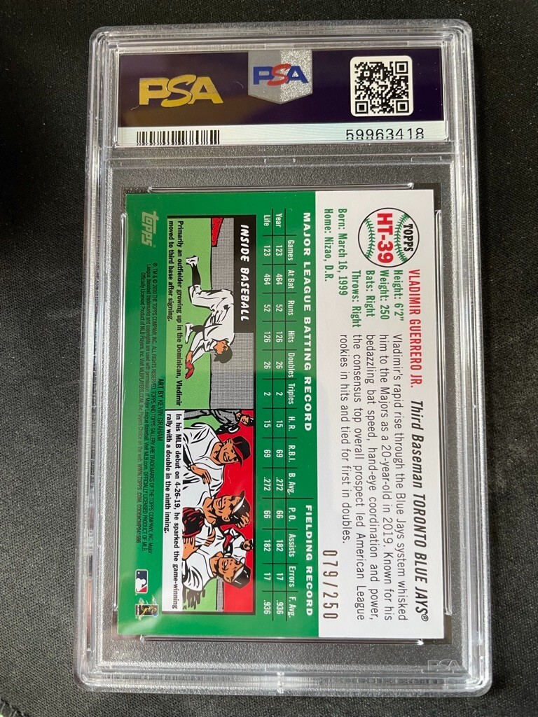 VLADIMIR GUERRERO Jr. 2020 Topps Gallery Heritage HT39 Green 79