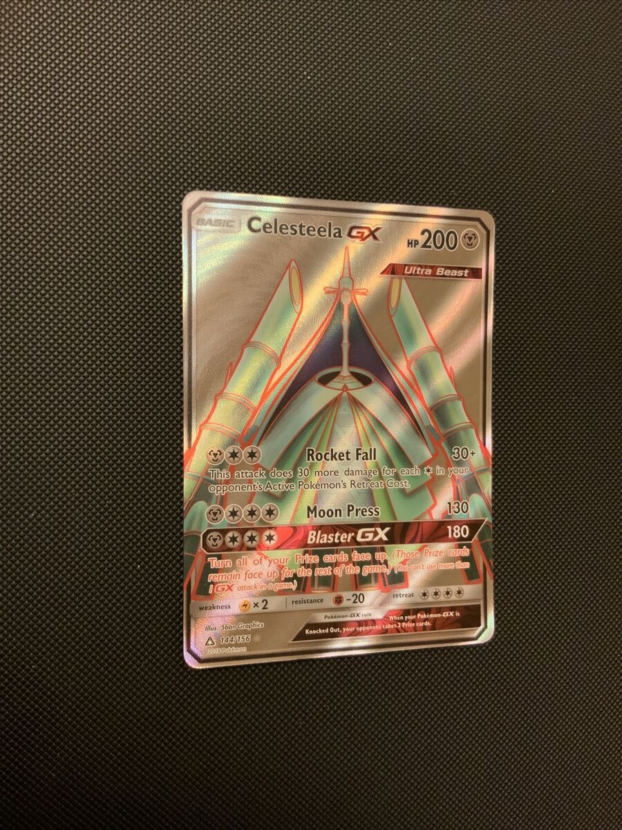 Card Celesteela-GX 144/156 da coleção Ultra Prism