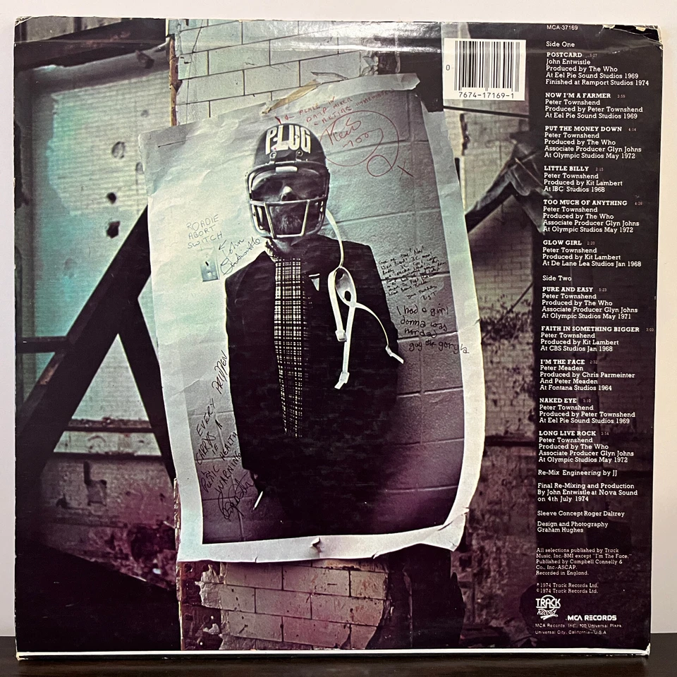 THE WHO - Odds & Sods (1974) - 12" Vinyl Record LP - EX - Image 2 of 3