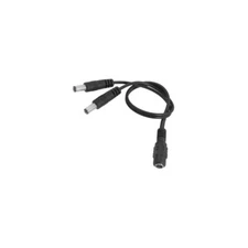 DC Power Y Splitter Cord With 5.5x2.1mm Plugs 