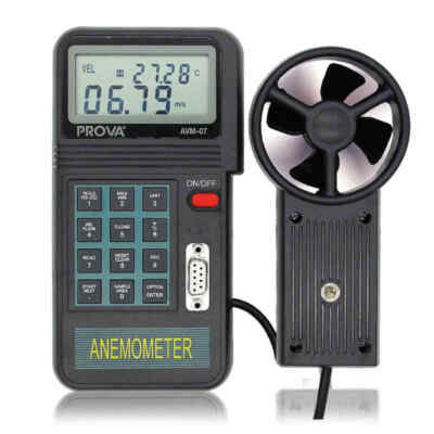 TES AVM-07 Digital Anemometer with RS-232 Interface and Software