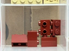 LEGO Parts - Dark Red Brick 1 x 2 with Studs on 1 Side - No 11211 - QTY 5