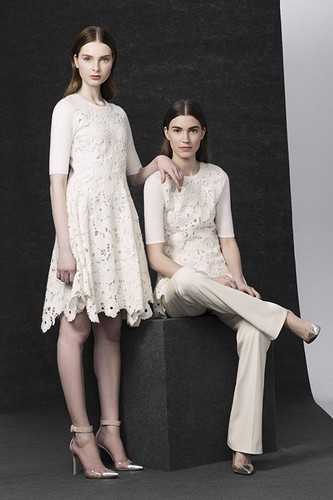 $1595 New LELA ROSE LACE KNITTED KNIT 