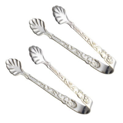 cigarette tongs Frederick Marquand Antique Coin Silver Lion Sugar Tongs, NYC, c. 1830 As seen in the photos 2Pcs Small Tongs for Appetizers