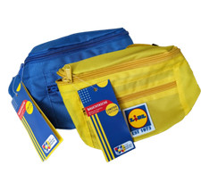 LiDL Bauchtasche Umh&auml;ngetasche Brustbeutel blau oder gelb limitierte Kollektion