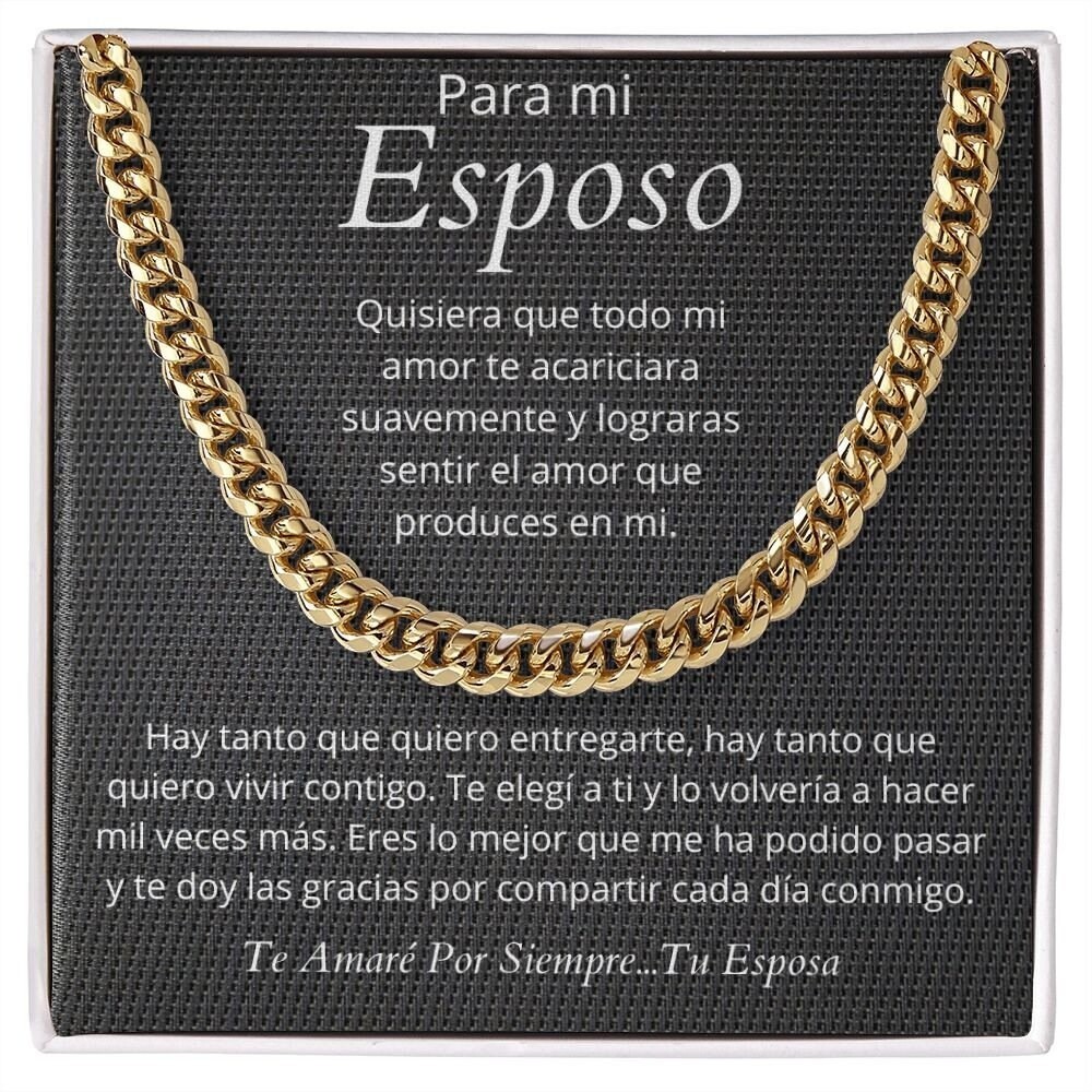 Regalo Expuesto Joya Collar Para Hombre Mensaje de Amor Cumpleanos Aniversario